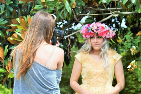 Photographer: Amy Fullam Photo taken by: Robert Robinson MUAH: Nancy Couture Dress: Nancy Couture Headpiece: Nancy Couture
